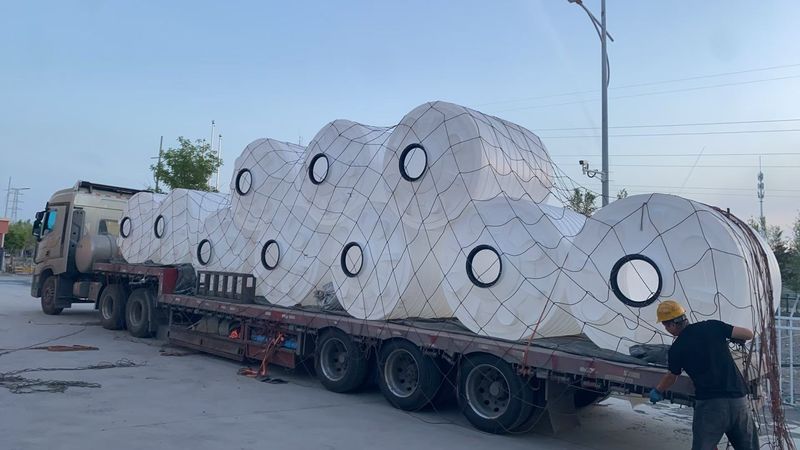 新疆卧式储罐整车发货实拍