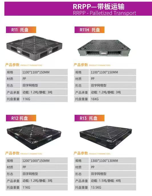 带板运输RRPP托盘 田字型网格